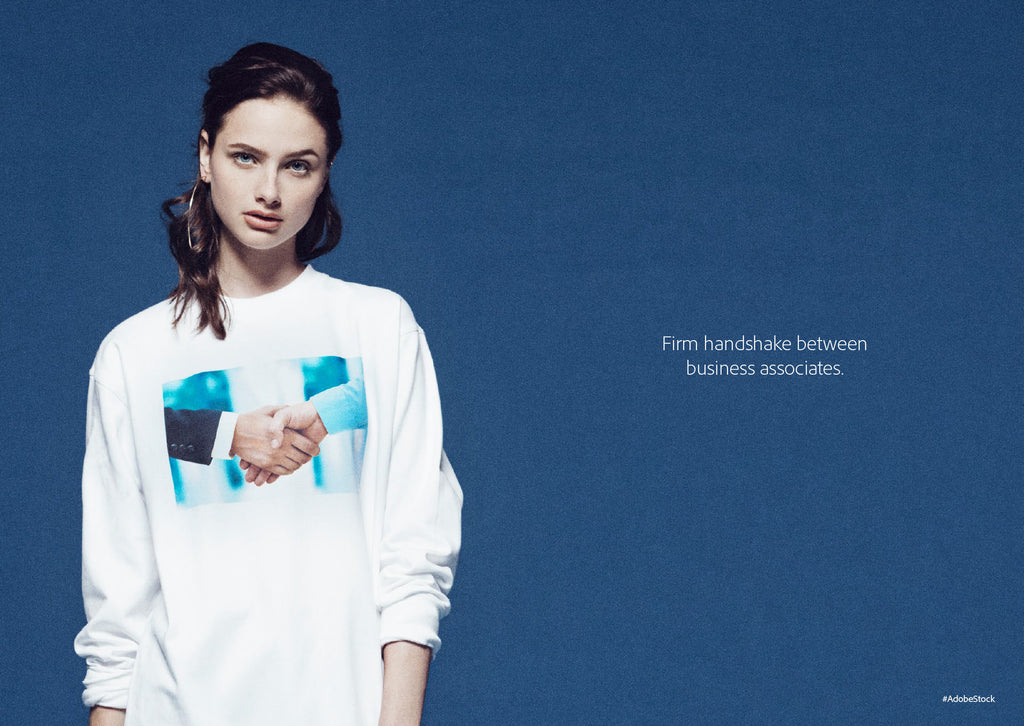 Overused & Hilarious Stock Photo Clichés on T-shirts & Sweatshirts