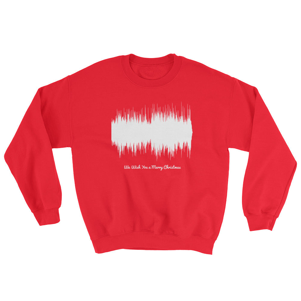 We Wish You a Merry Christmas Waveform (Red Christmas Sweater)
