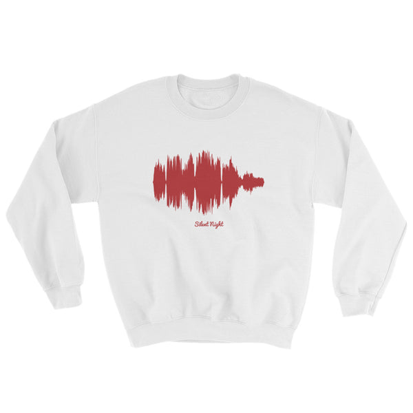 Silent Night Waveform (White Christmas Sweater)