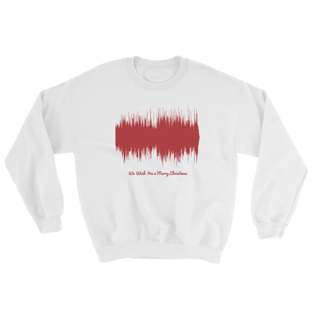 We Wish You a Merry Christmas Waveform (White Christmas Sweater)