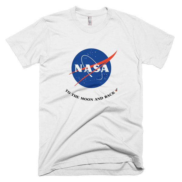 White NASA To the Moon and Back T-Shirt