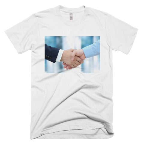 Firm handshake between business associates (T-shirt)