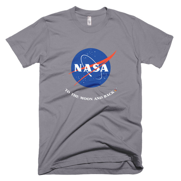 Slate (Gray) NASA To the Moon and Back T-Shirt